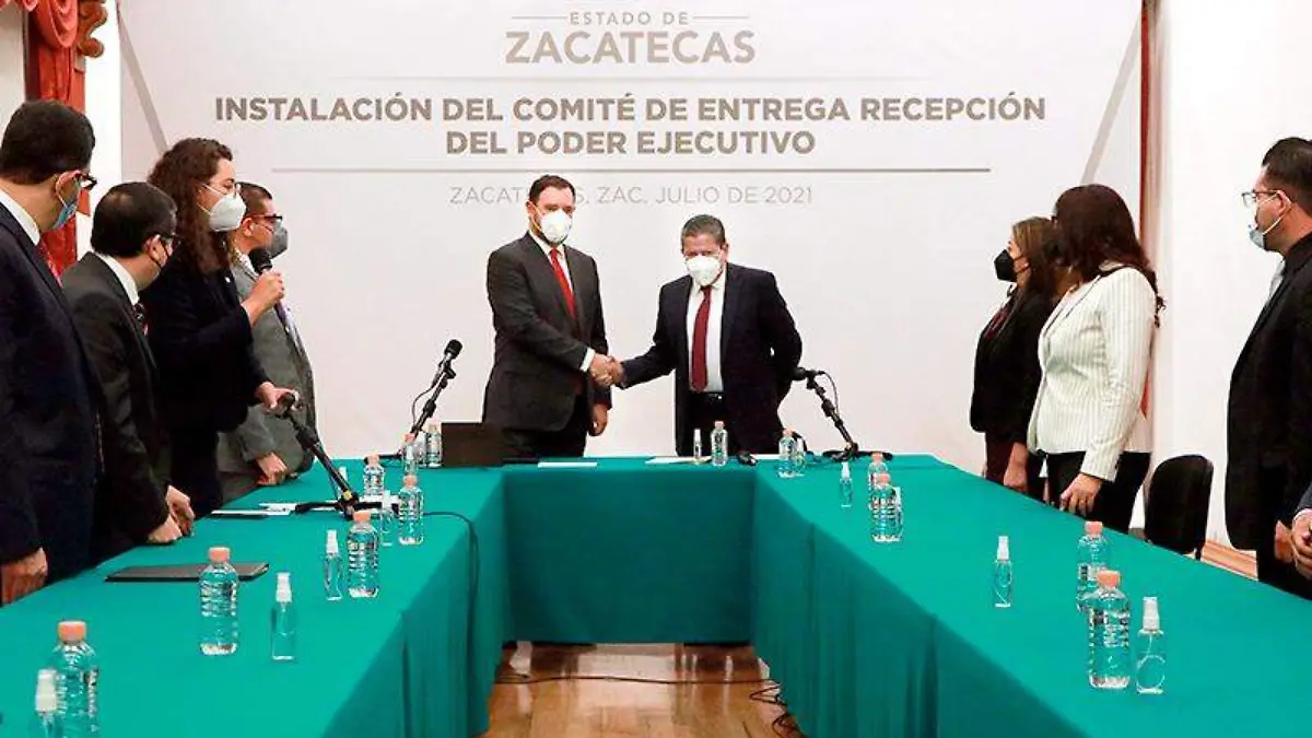 Alejandro Tello y David Monreal encabezaron la instalación del Comité de Entrega Recepción del Poder Ejecuitvo de Zacatecas